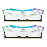 32GB (2x16GB) DDR5 6000MHZ CL30 TeamGroup T-Force Delta RGB White RAM