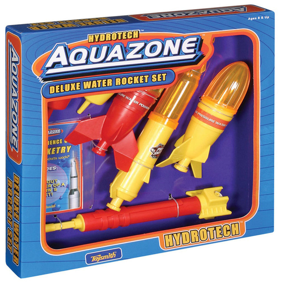 Toysmith Aquashots Deluxe Water Rocket Set. Multi