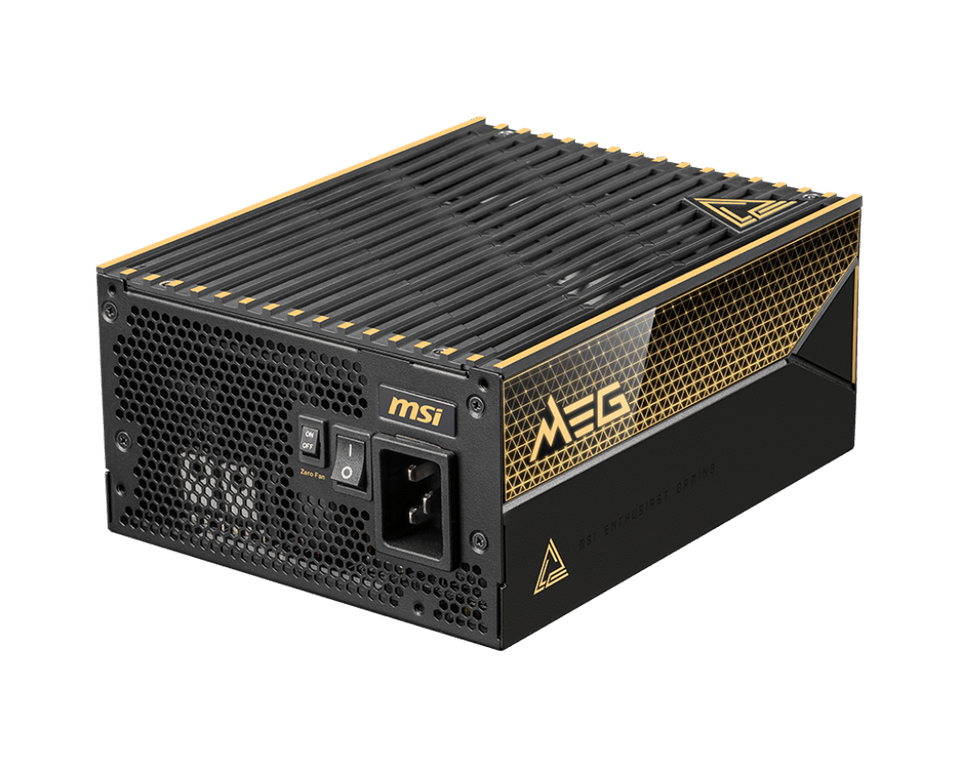 1600W MSI MEG Ai1600T PCIE5 ATX 3.1 Titanium Modular PSU