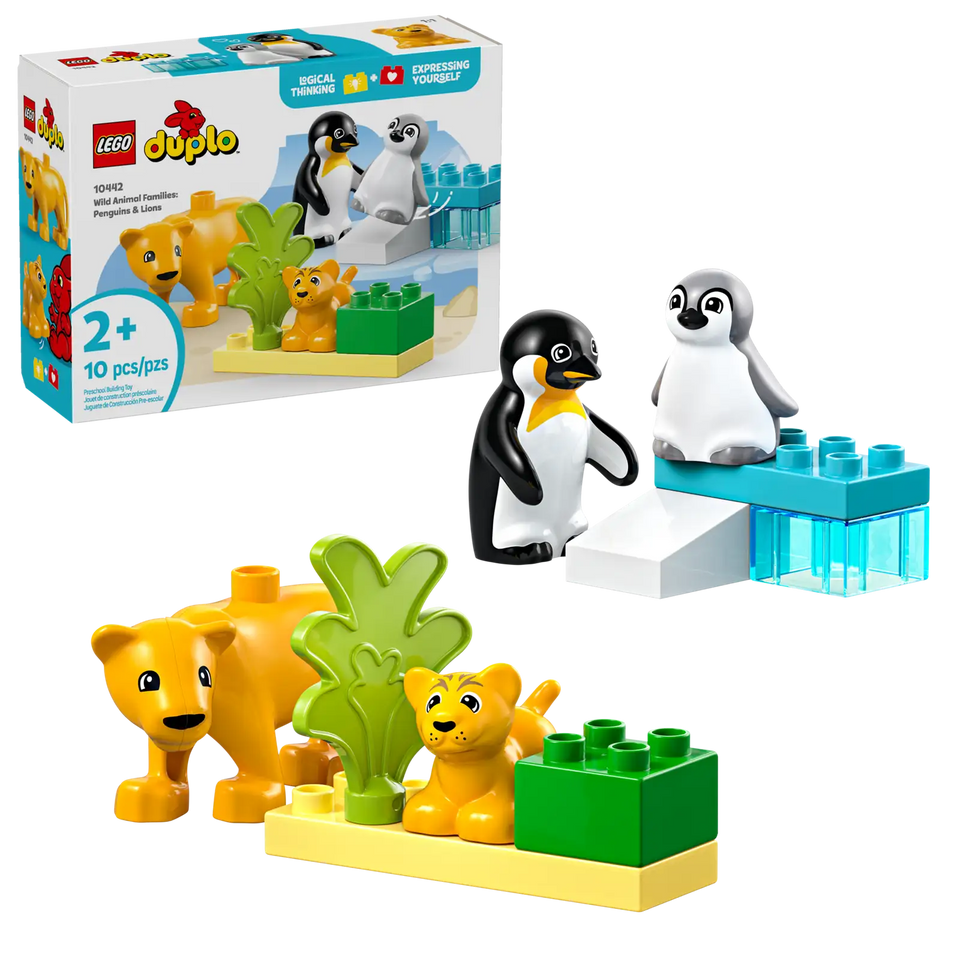 LEGO® DUPLO® Wild Animal Families: Penguins & Lions 10442