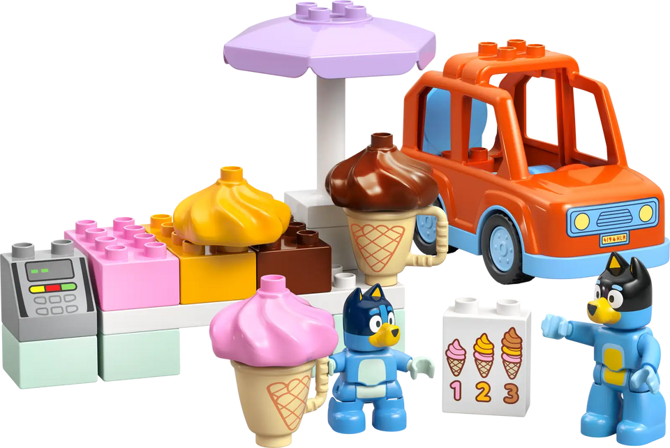 LEGO® DUPLO® Ice Cream Trip with Bluey 10458