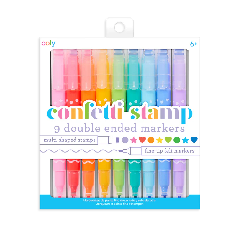 Ooly Confetti Stamp Double-Ended Stamp Markers