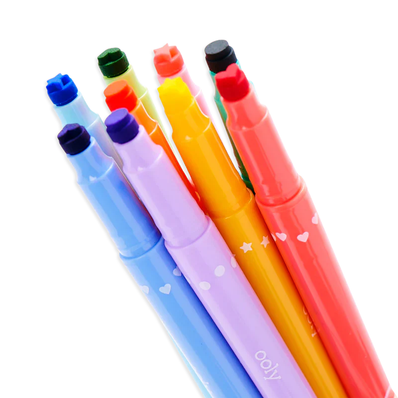 Ooly Confetti Stamp Double-Ended Stamp Markers