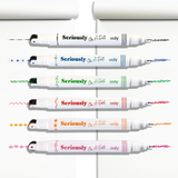 Ooly Seriously: On A Roll - Fine Tip & Roller Stamp Tip Markers (Set of 6)