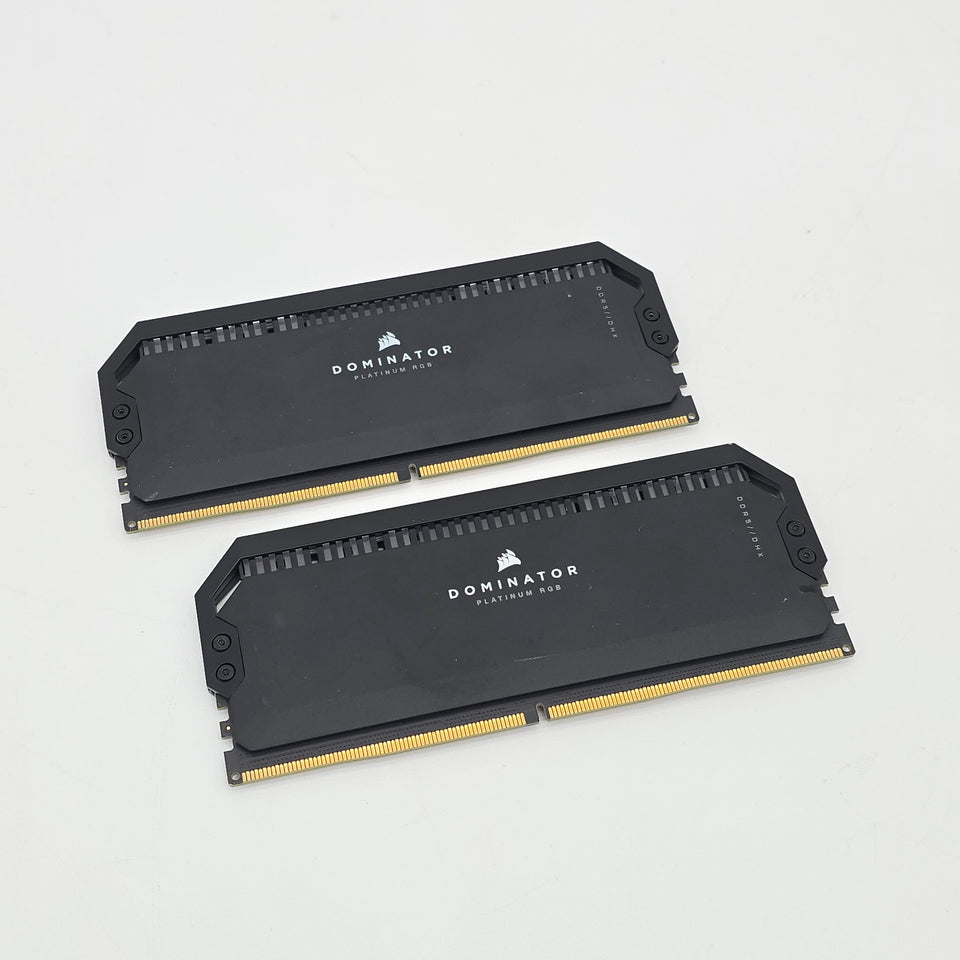 32GB DDR5 Corsair Dominator Platinum RGB RAM. 2x16GB Sticks. 6000MHz. CL36-38-38-76