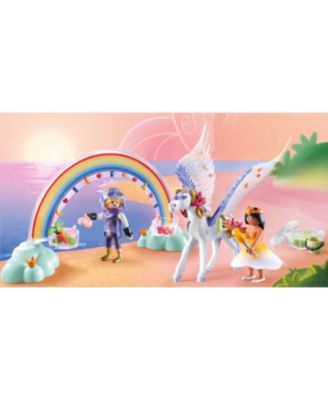 PLAYMOBIL Princess Magic Pegasus with Rainbow Care Set. 85 Pieces
