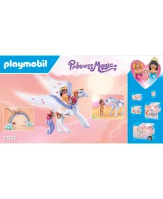 PLAYMOBIL Princess Magic Pegasus with Rainbow Care Set. 85 Pieces