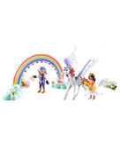 PLAYMOBIL Princess Magic Pegasus with Rainbow Care Set. 85 Pieces