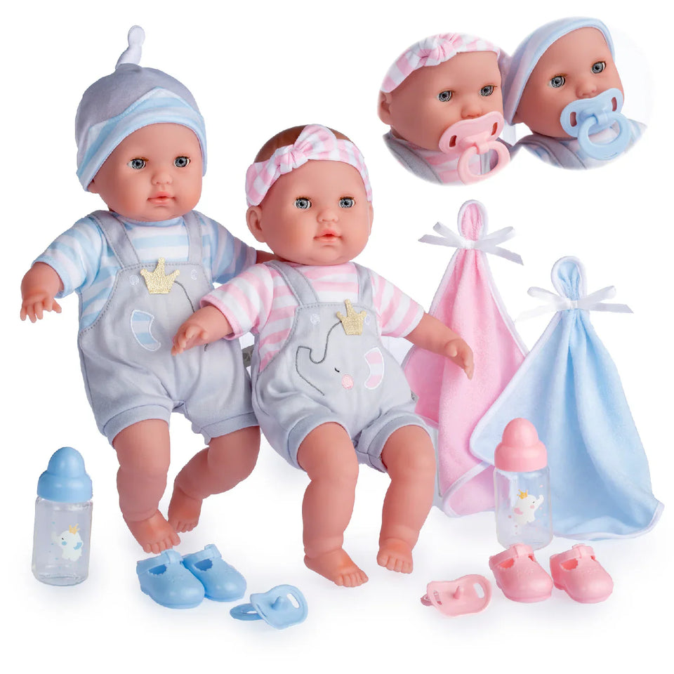 Berenguer Boutique Baby Doll Twins Gift Set 15