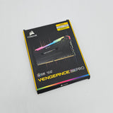 32GB Corsair Vengeance RGB Pro 3200MHz. CL16-18-18-36. 2x16GB Sticks. DDR4 Desktop Memory
