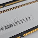 32GB DDR5 Corsair Dominator Platinum White RGB. 6200MHz. CL36-39-39-76. 2x16GB Sticks