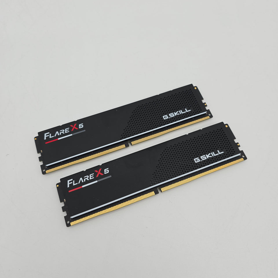 32GB G.Skill FlareX5 DDR5 RAM. 6000MHz 2x16GB CL30-38-38-96 Desktop Computer Memory