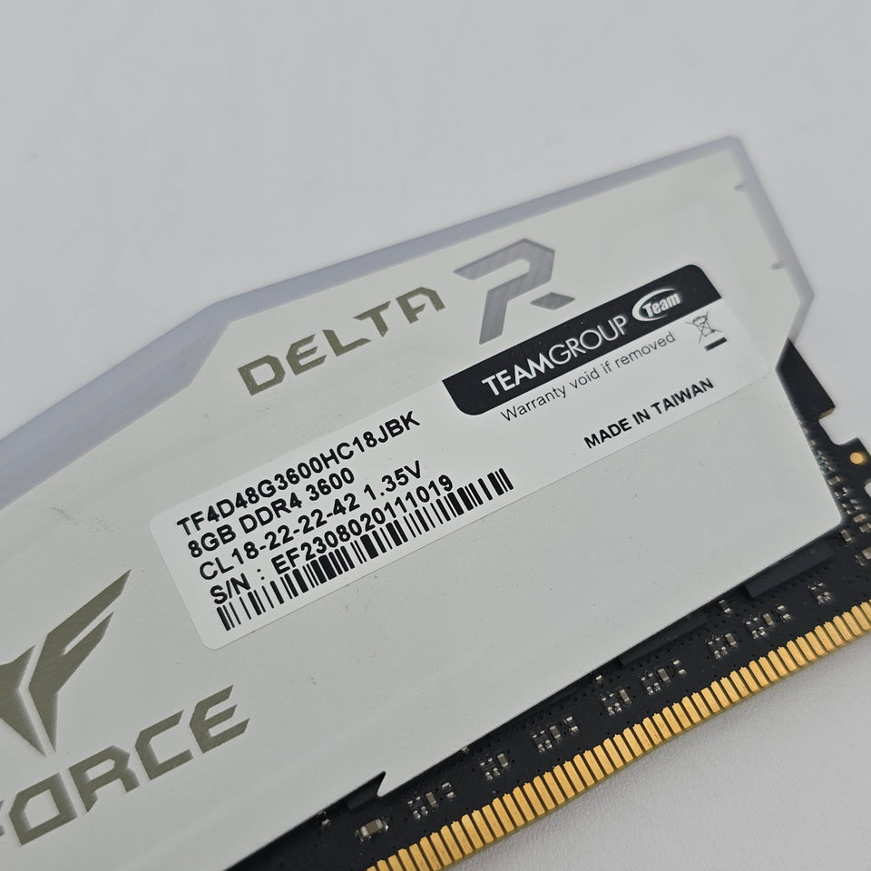 32GB Teamgroup TForce DDR4 RAM 3600MHz. CL18-22-22-42 Desktop Computer Memory