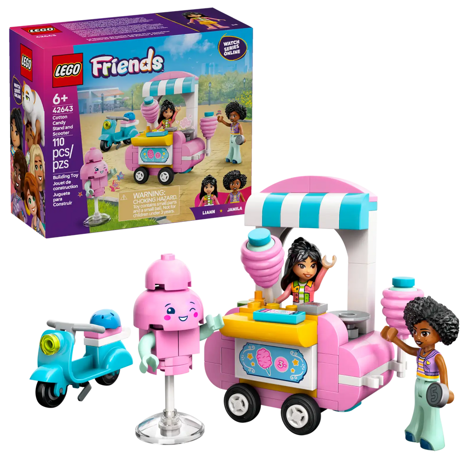 LEGO® Friends Cotton Candy Stand and Scooter 42643