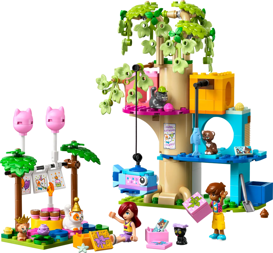 LEGO® Friends Cat Birthday Party & Tree House 42666