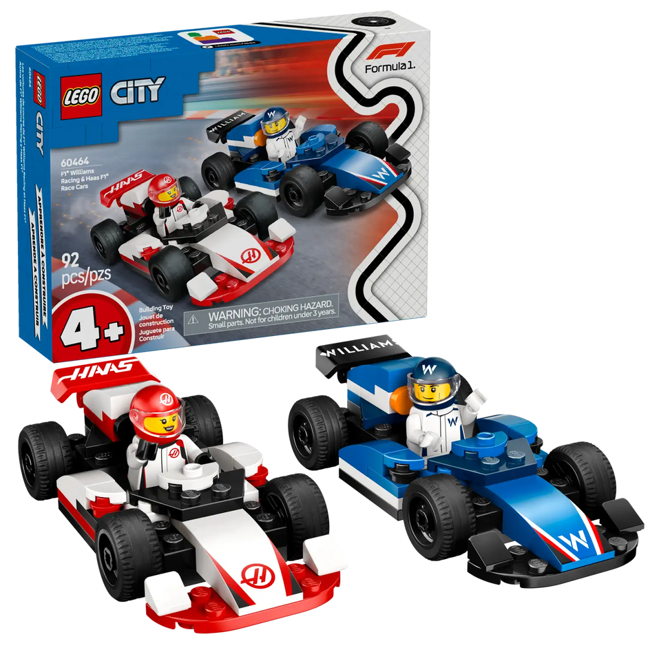 LEGO® F1® Williams Racing & Haas F1® Race Cars 60464