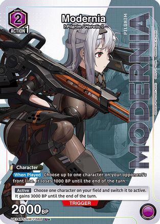 Modernia (060) (U*) (UE14BT/NIK-1-060) - UE14BT GODDESS OF VICTORY NIKKE Foil