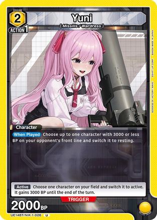 Yuni (026) (UE14BT/NIK-1-026) - UE14BT GODDESS OF VICTORY NIKKE