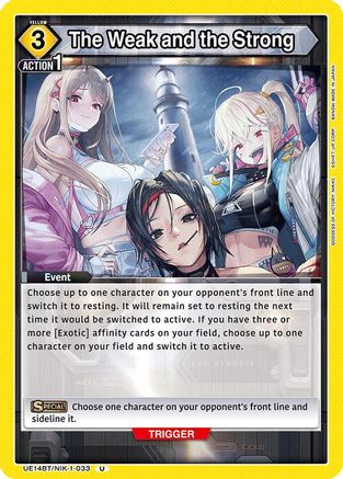 The Weak and the Strong (UE14BT/NIK-1-033) - UE14BT GODDESS OF VICTORY NIKKE