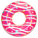 CocoNut Float Pink Sprinkled & Glazed Donut 48 Inflatable Pool Ring