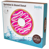 CocoNut Float Pink Sprinkled & Glazed Donut 48 Inflatable Pool Ring