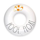 Rae Dunn 48 CocoNut Inflatable Pool Ring Float - Durable. Anti-Leak Design