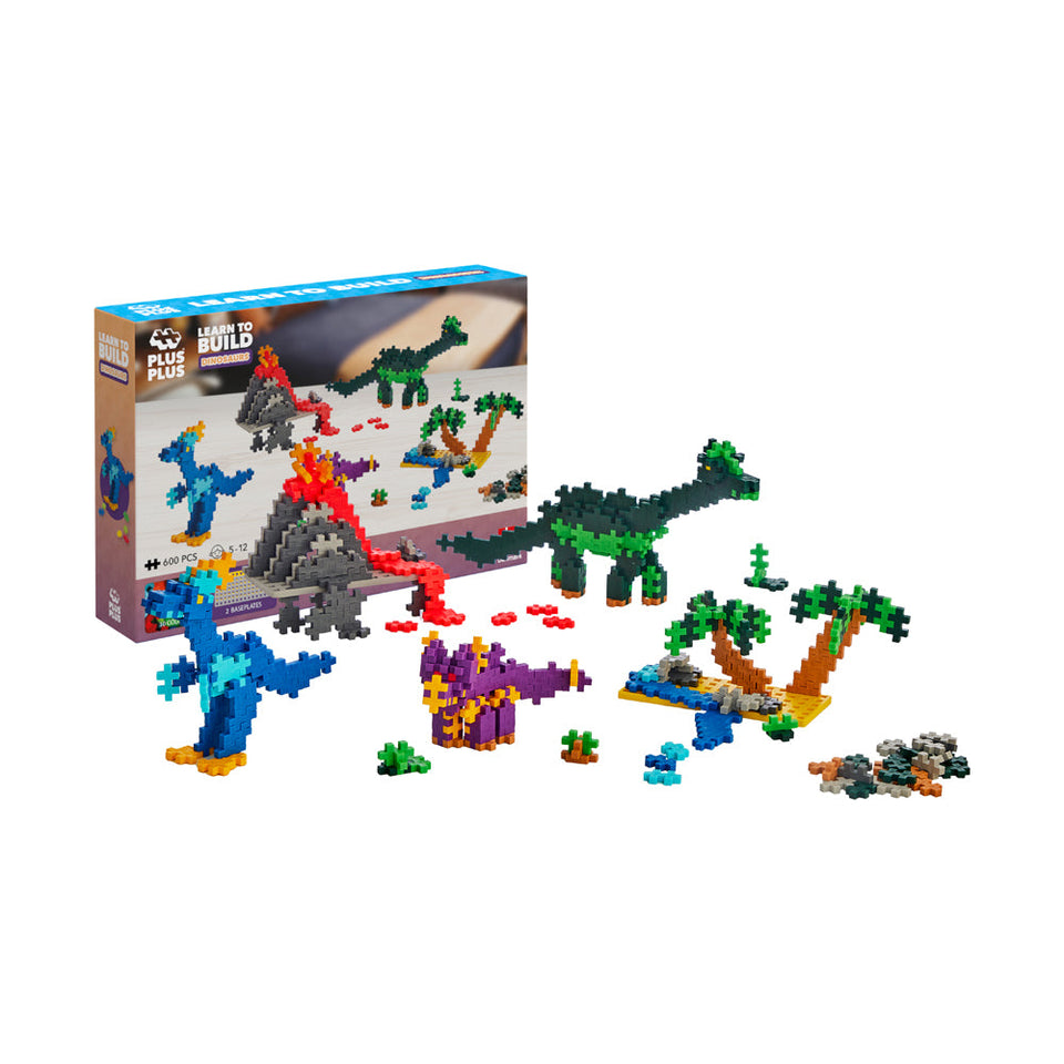 Plus-Plus Dinosaur Building Set - 400 Piece Creative and Educational Toy