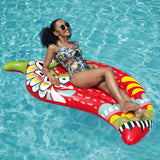 H2OGO! Flirty Fiesta Pepper Inflatable Pool Float. Multi-Color. 6'5 x 39