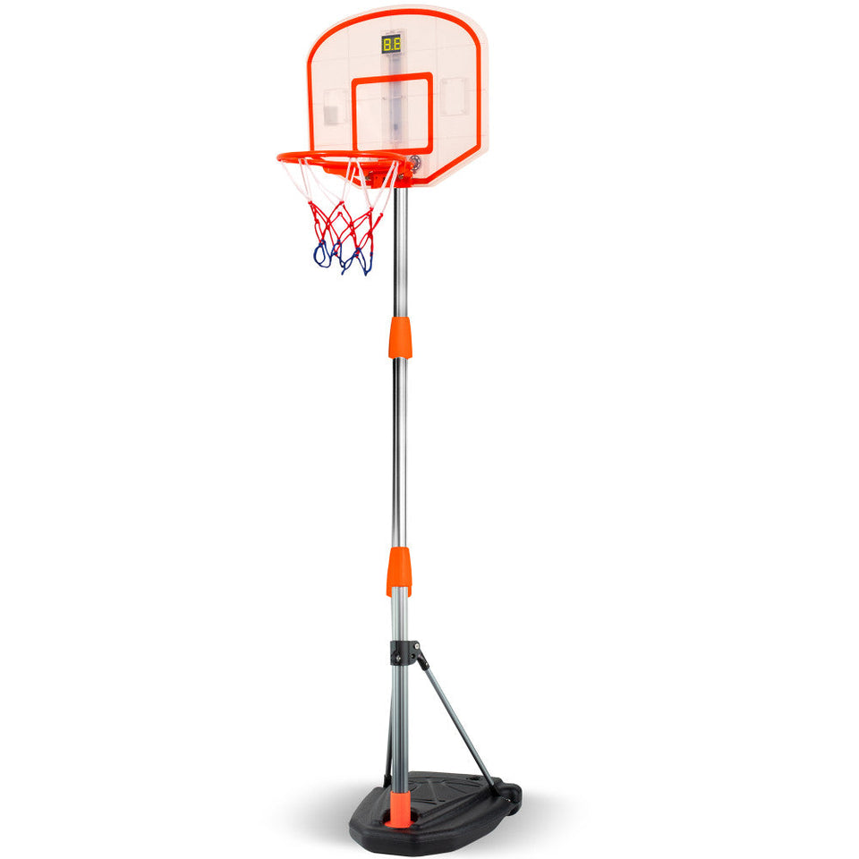 Pro Ball Adjustable Portable Basketball Game with Electronic Scoreboard