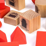 Miniland Eco-Friendly Wooden Stacking Castle Playset