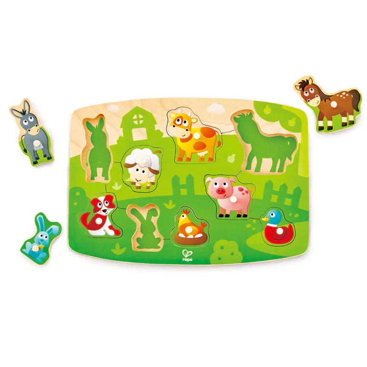 Hape Peg Puzzle: Farmyard