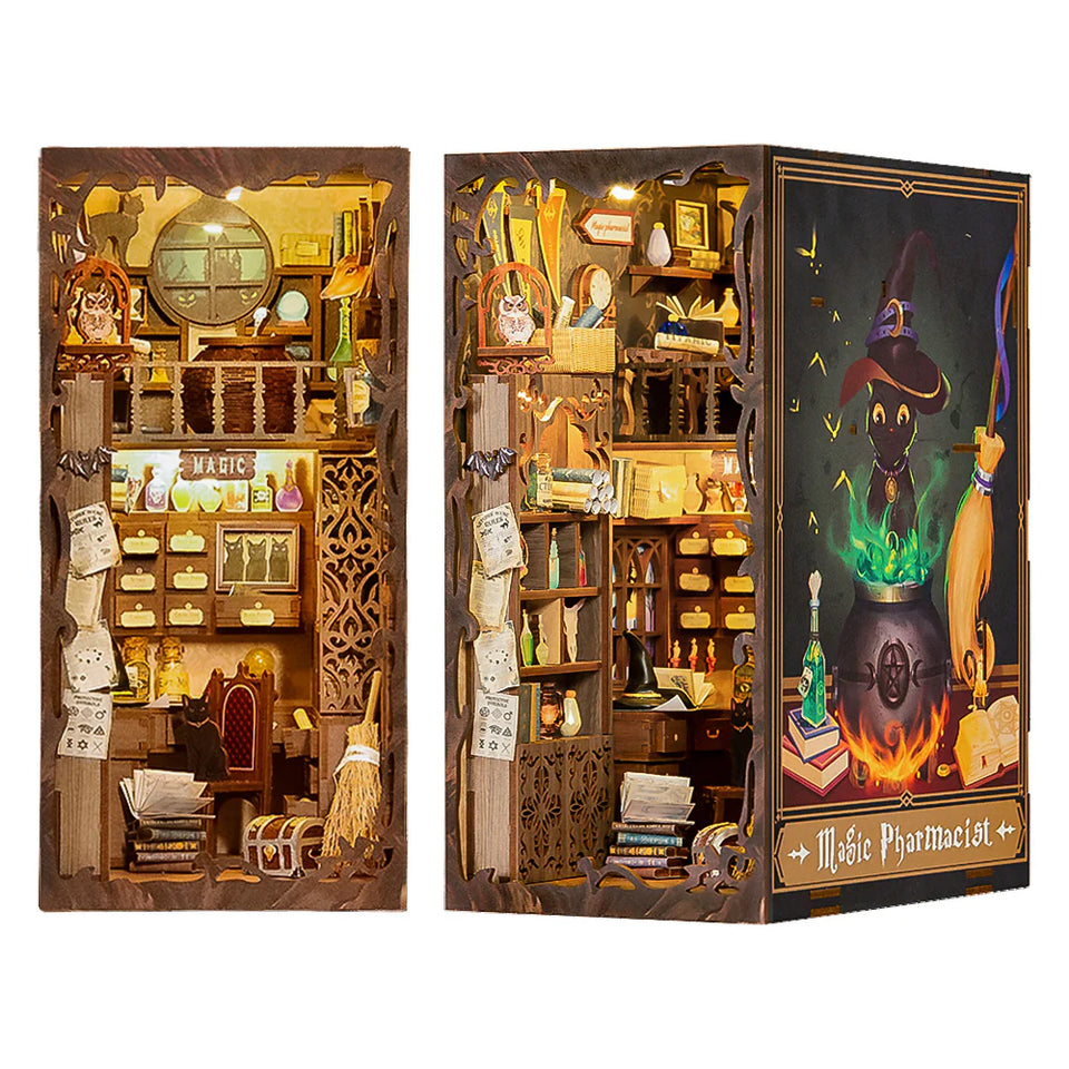 Hands Craft Bookend Puzzle: Magic Pharmacist with Dust Cover