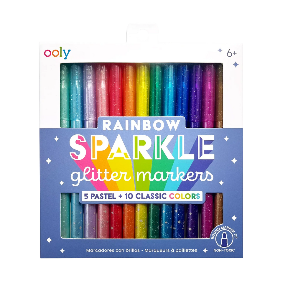 Ooly Rainbow Sparkle: Glitter Markers (Set of 15)