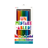 Ooly Un-Mistakeables! Erasable Colored Pencils - Set of 12
