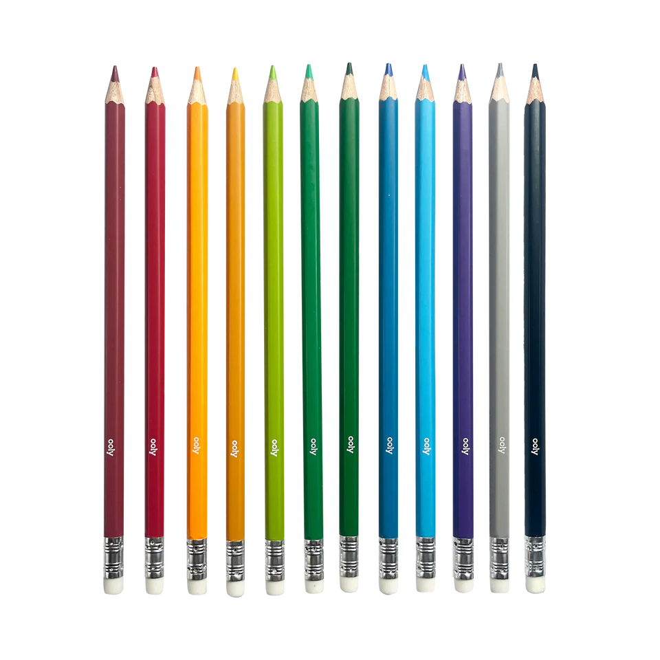 Ooly Un-Mistakeables! Erasable Colored Pencils - Set of 12