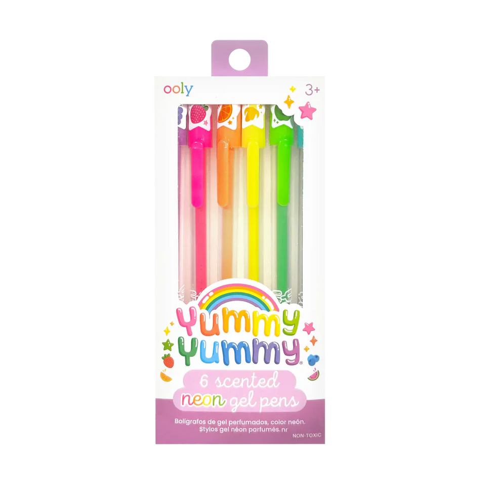 Ooly Yummy Yummy Scented Gel Pens - Neon - Set of 6