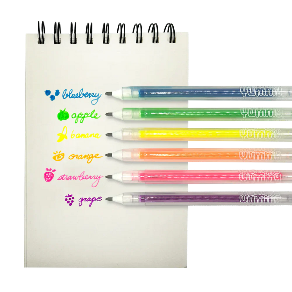 Ooly Yummy Yummy Scented Gel Pens - Neon - Set of 6