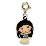Charm It Disney Gold Swivel Mulan