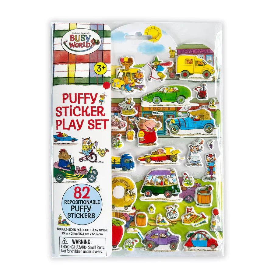 Bright Stripes Richard Scarry's Busy World®: Puffy Sticker Play Set