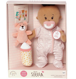 Manhattan Toy® Love. Stella Sleepy Time Set Beige Doll with Brown Tuft