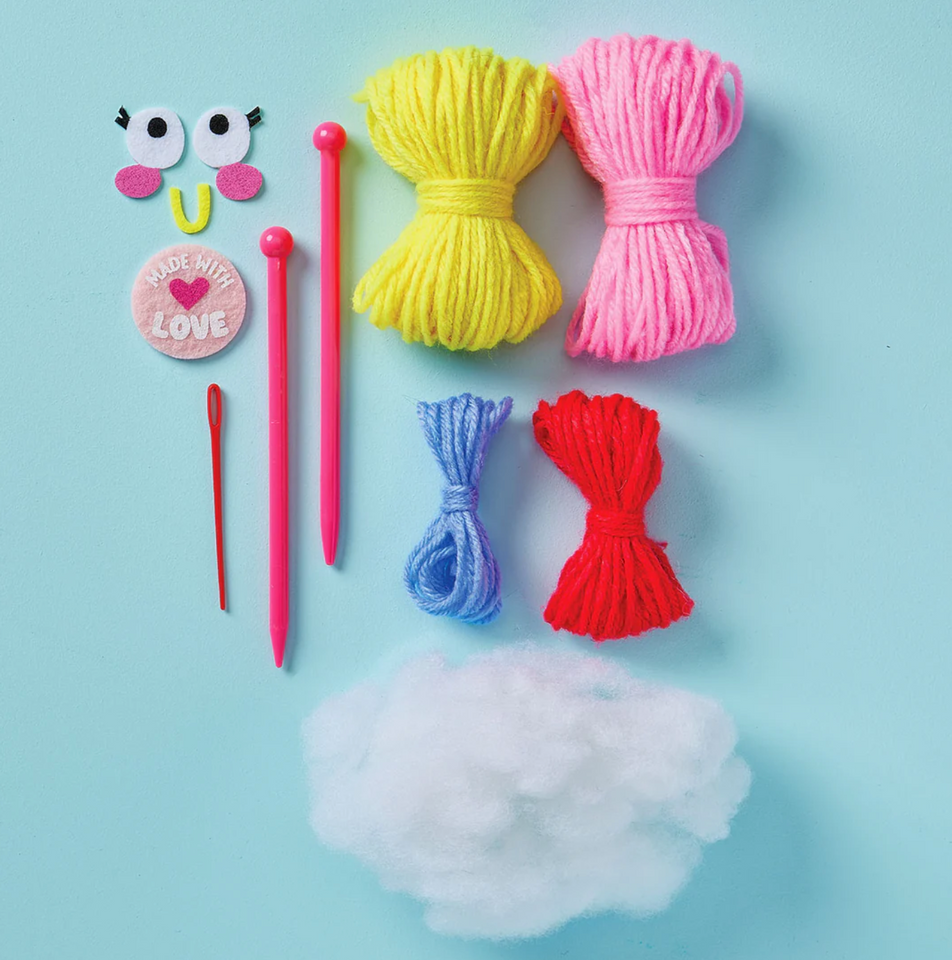 Bright Stripes Snack Knit Kit - Cupcake Cutie