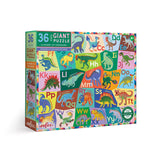 eeBoo 36 Piece Giant Puzzle: Alphabet of Dinosaurs