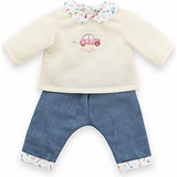 Corolle Dolls Clothes 12 Weekend in Paris: Long Sleeve T-Shirt & Jeans