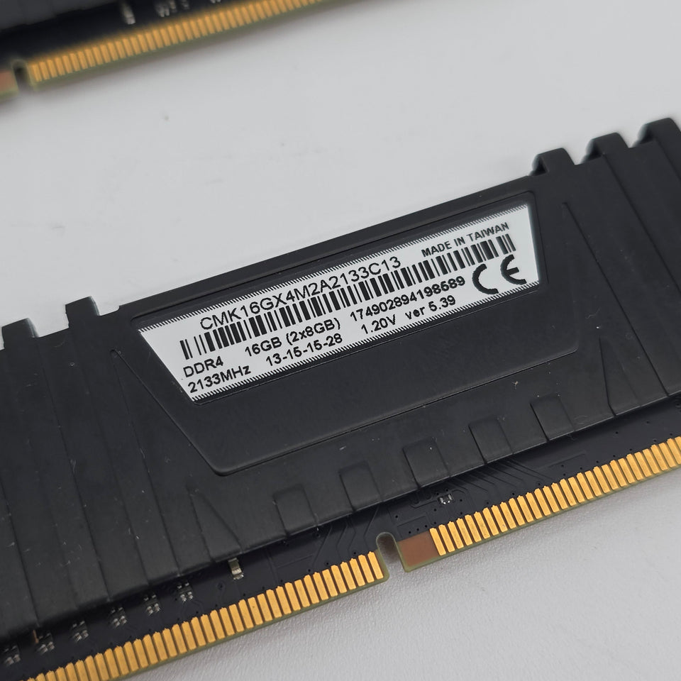 16GB DDR4 RAM. Corsair Vengeance LPX 2133MHz. CL13-15-15-28. 2x8GB Sticks
