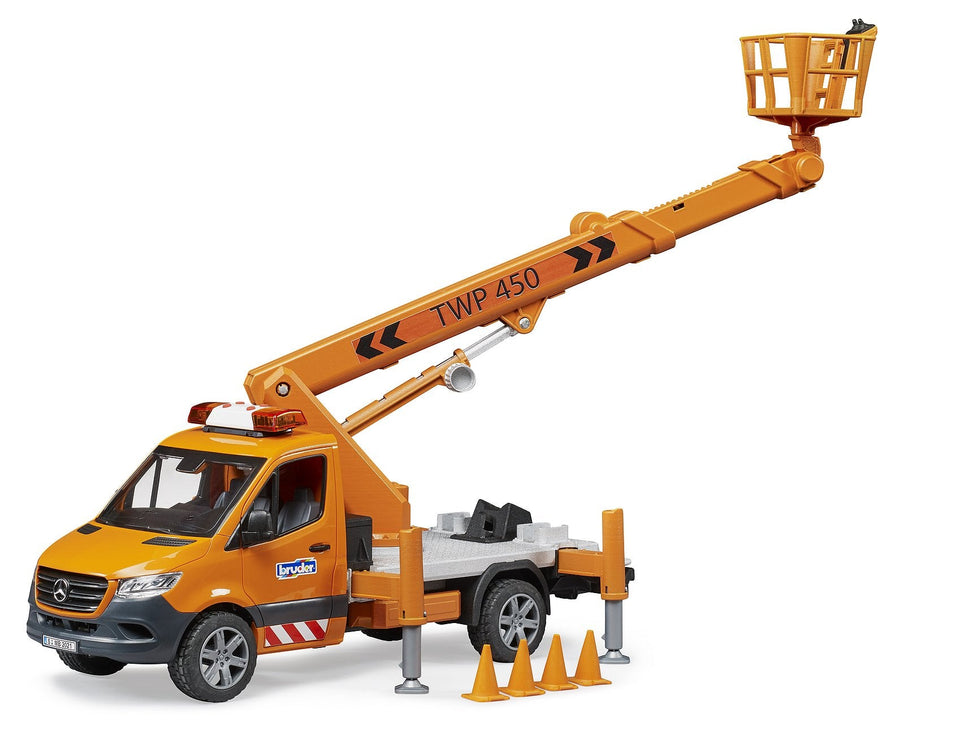 Bruder® MB Sprinter with Work Platform & Light + Sound Module