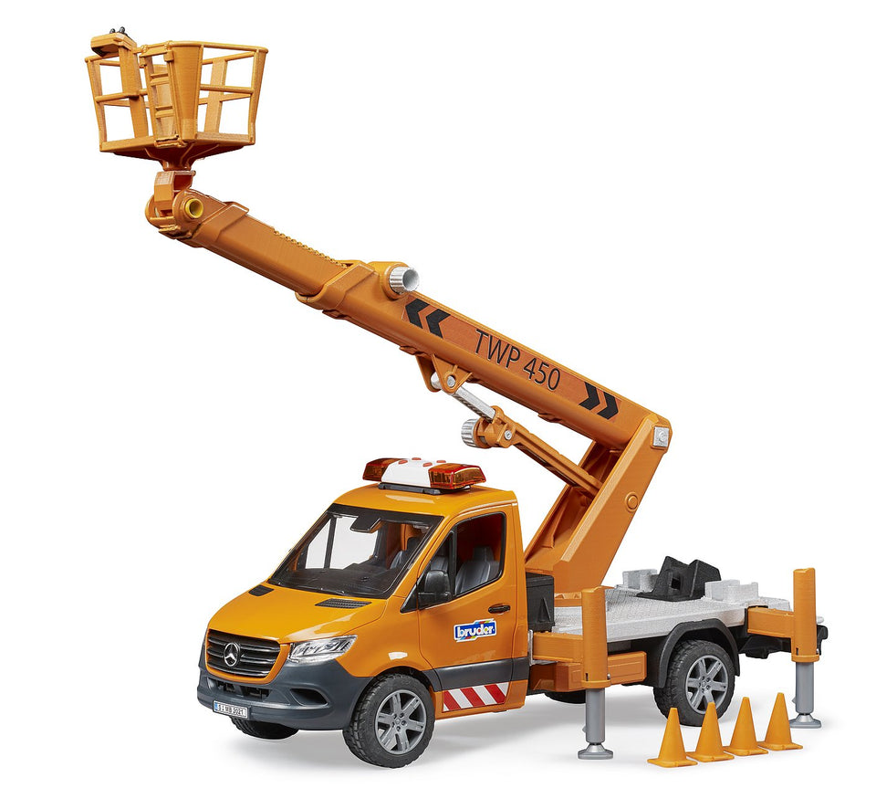 Bruder® MB Sprinter with Work Platform & Light + Sound Module
