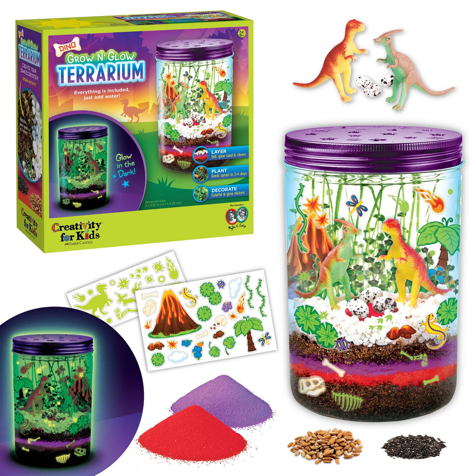 Creativity for Kids: Grow N' Glow Dino Terrarium