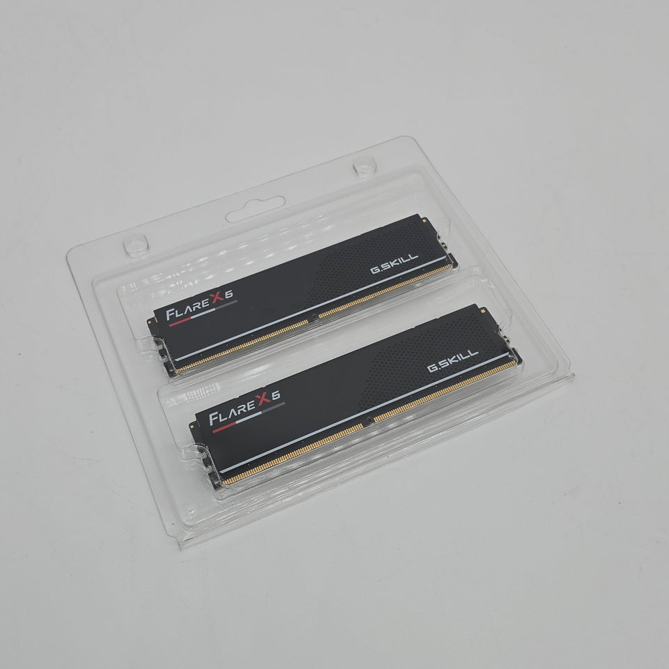32GB G.Skill FlareX 5 DDR5 RAM. 6000MHz. 16GBx2. CL30-38-38-96. AMD EXPO Memory