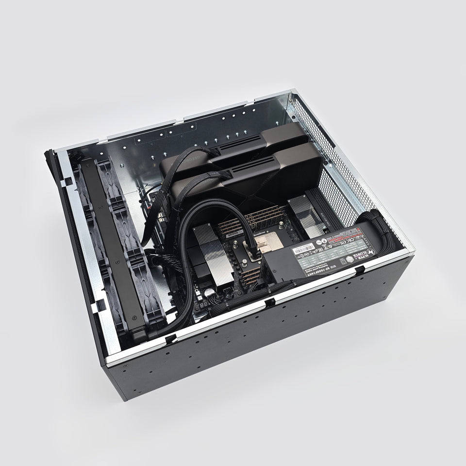 2x RTX 5090. AMD Ryzen Threadripper PRO 9975WX. 256GB DDR5 RAM. Custom High End Liquid Cooled AMD/NVIDIA Workstation PC for AI. LLM. ML