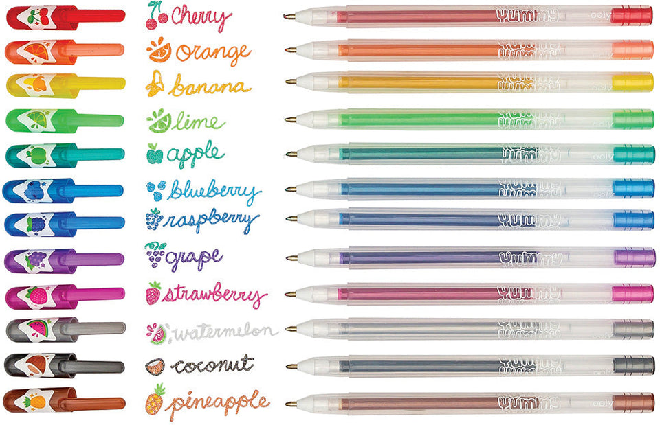 Ooly Yummy Yummy Scented Glitter Gel Pens - Set of 12